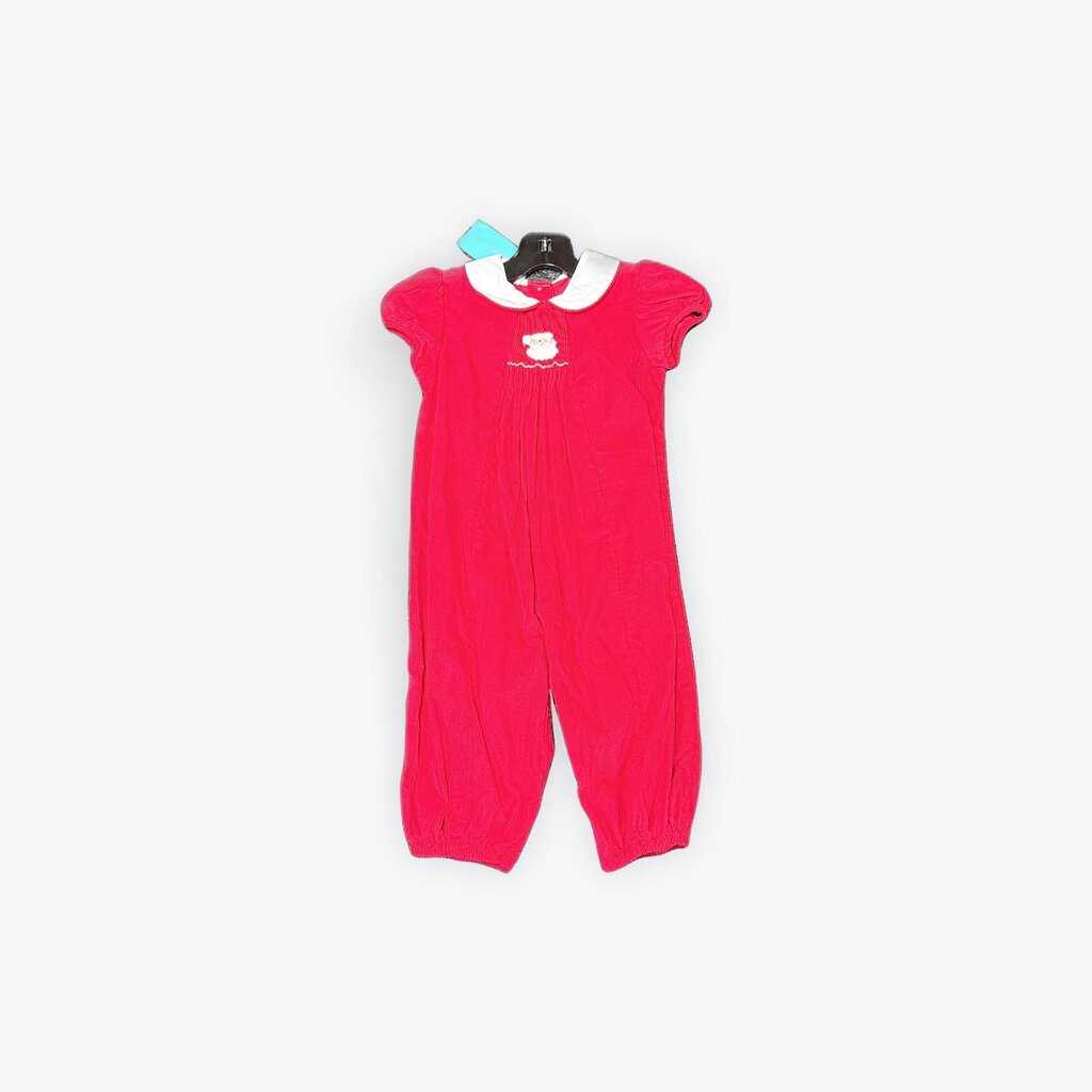 smocked sanata romper