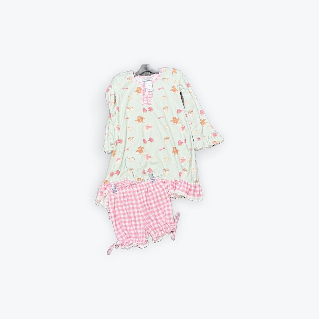 2 pc gingerbread gown set