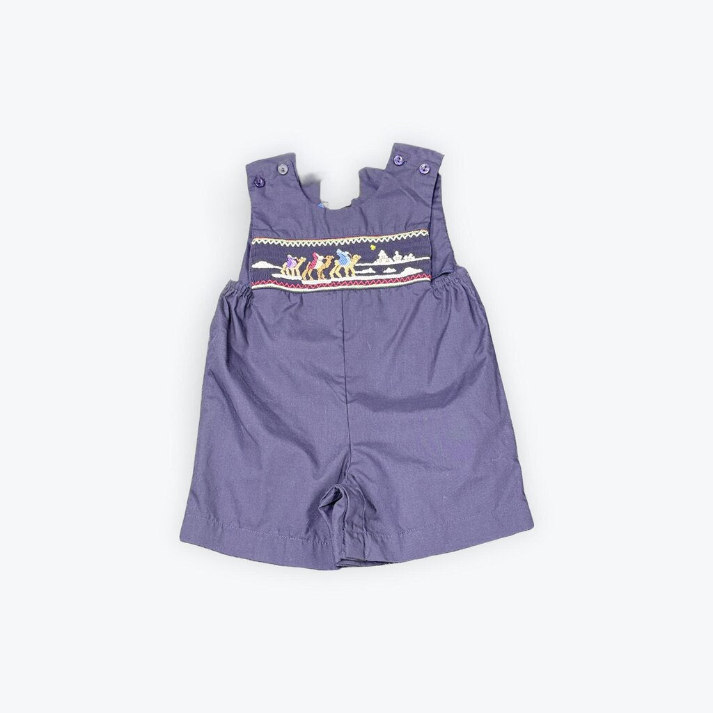 smocked nativity romper
