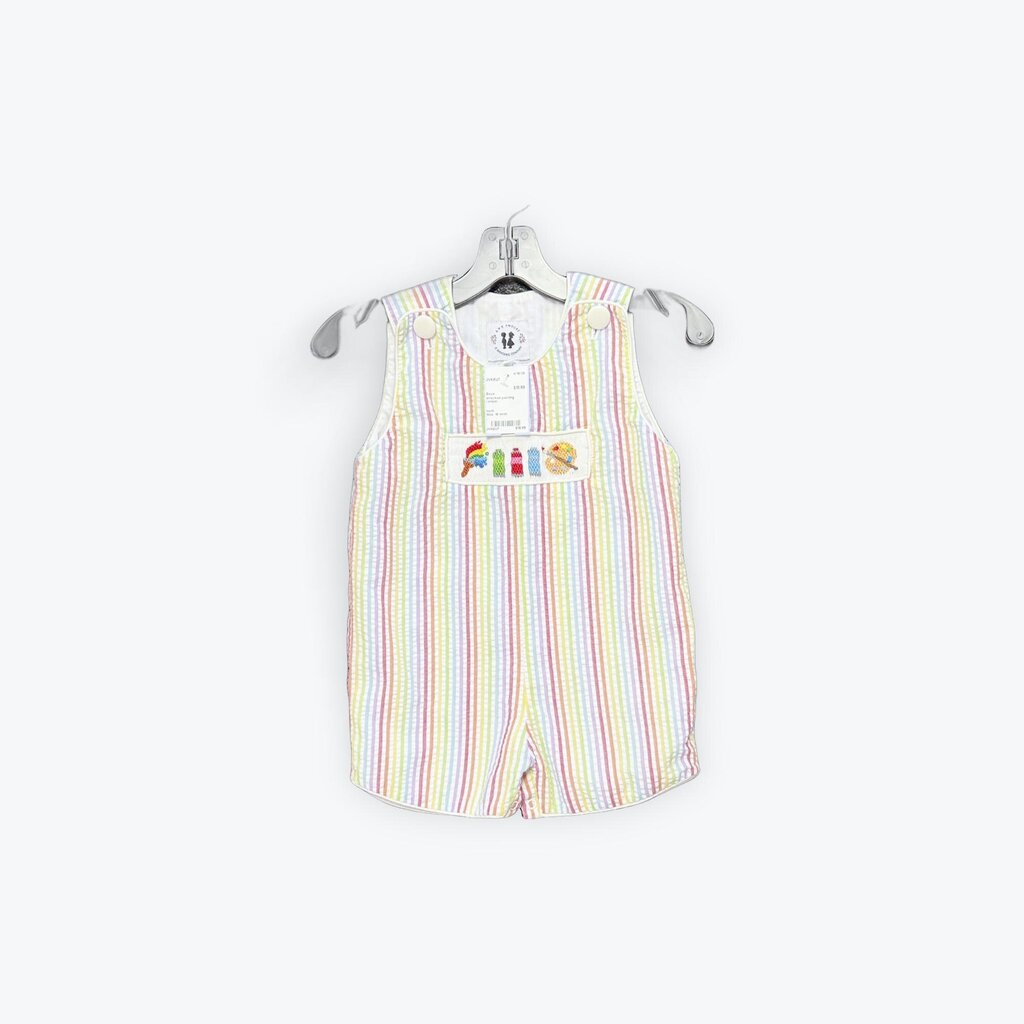 smocked painting romper