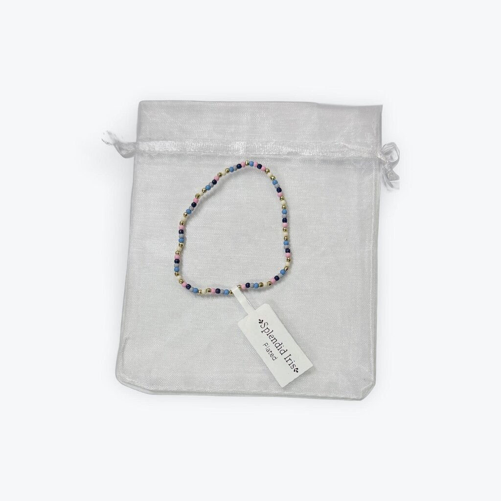 splendid iris bracelet blue navy pink will not tarnish styles may vary