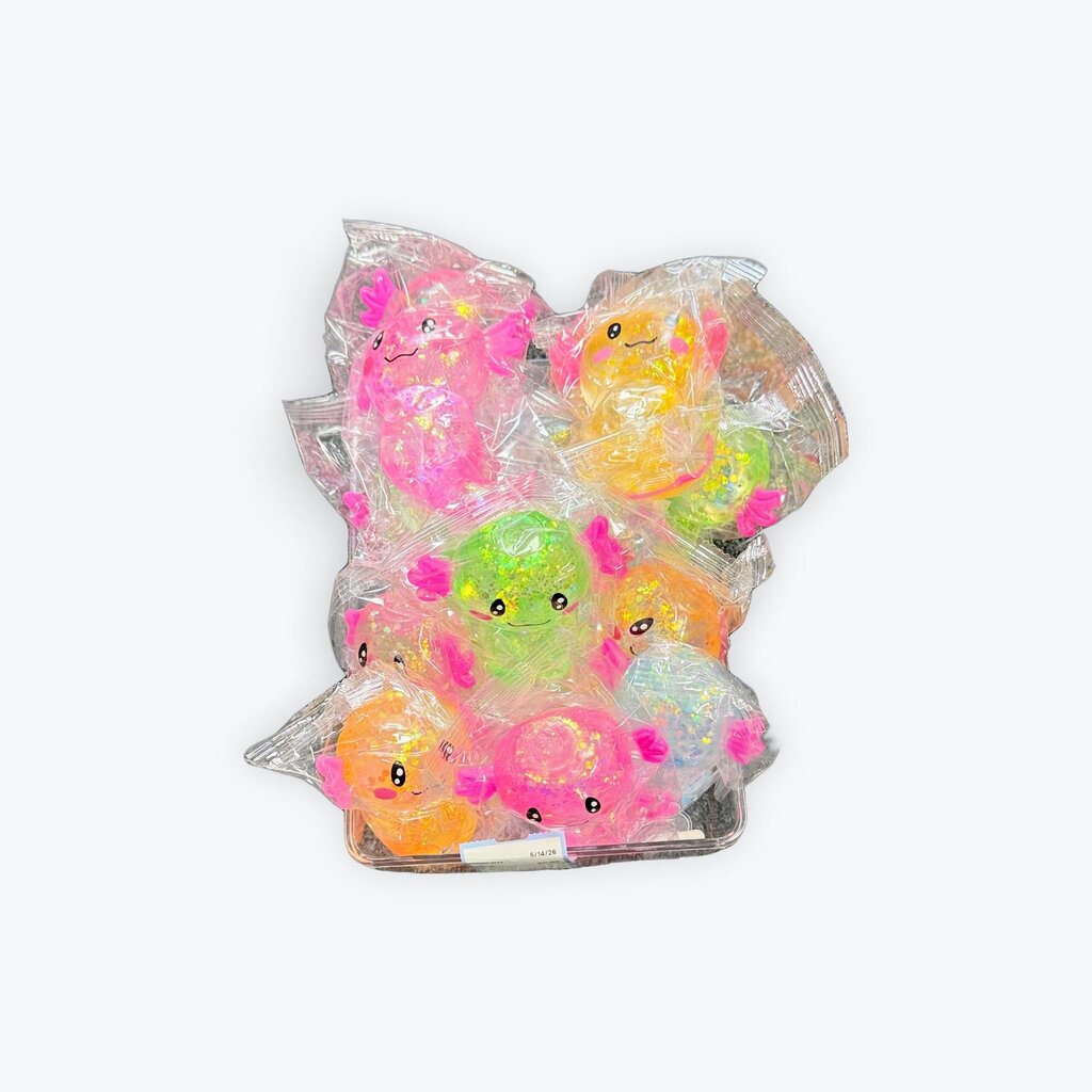 Big glitter axolotls colors may vary