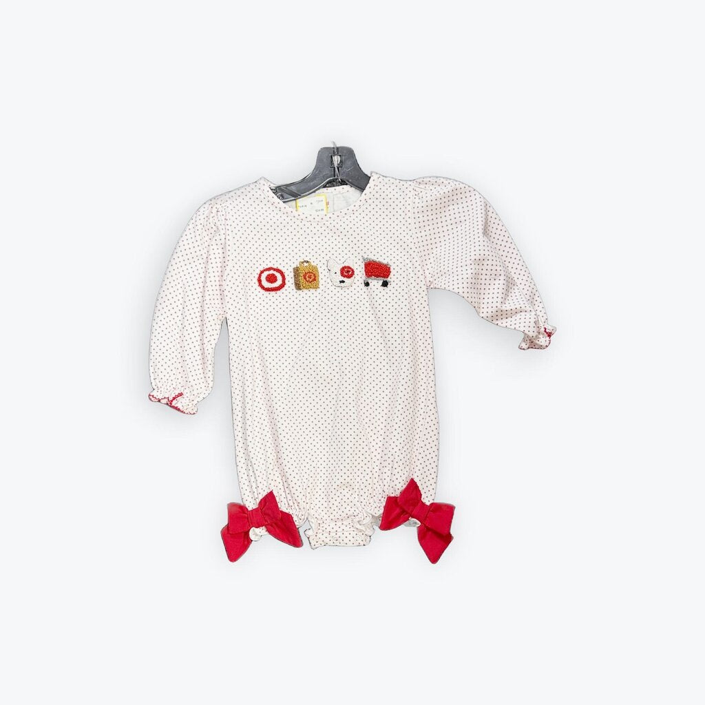 SMOCKED TARGET ROMPER