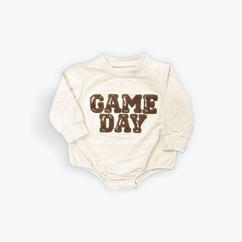 Game Day sweatshirt romper