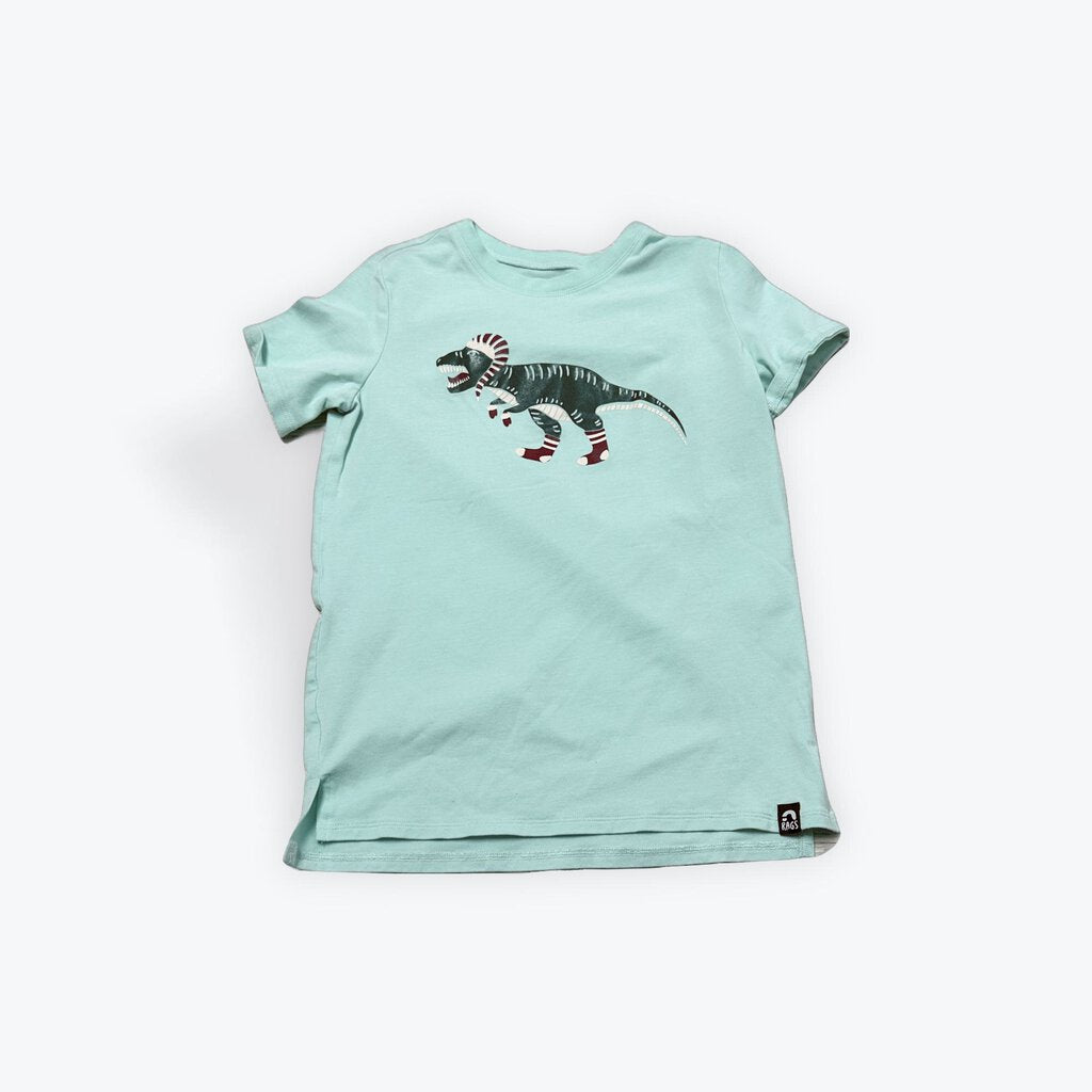 rags dino christmas tee