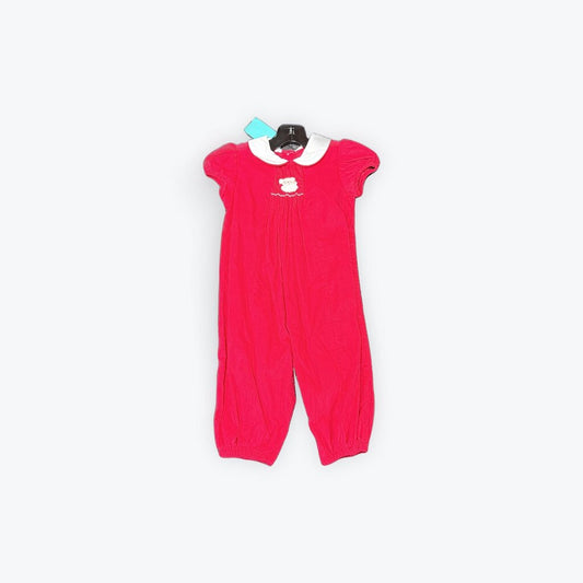 smocked sanata romper