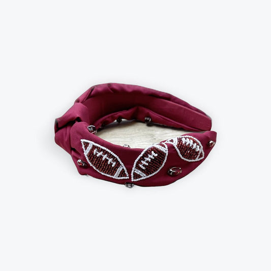 crimson football headband