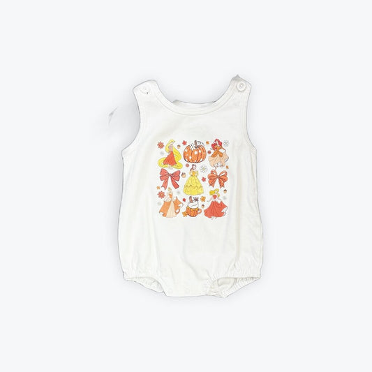 princess fall romper