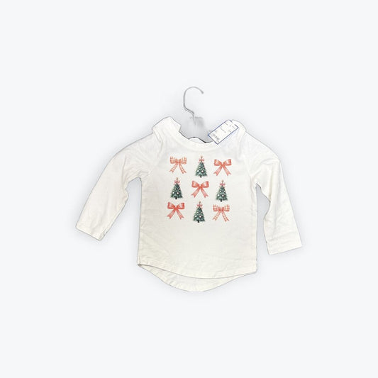 christmas bow tee