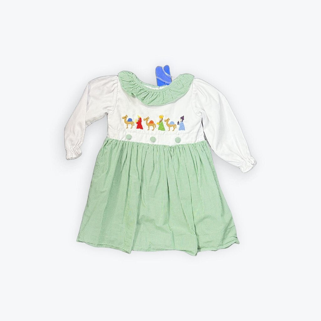 smocked jeasus dress