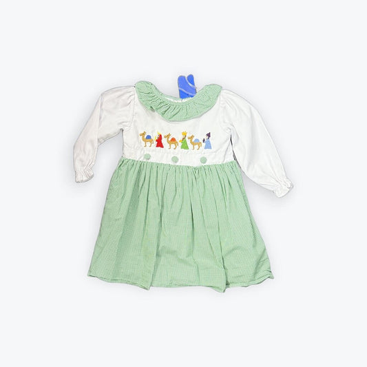 smocked jeasus dress