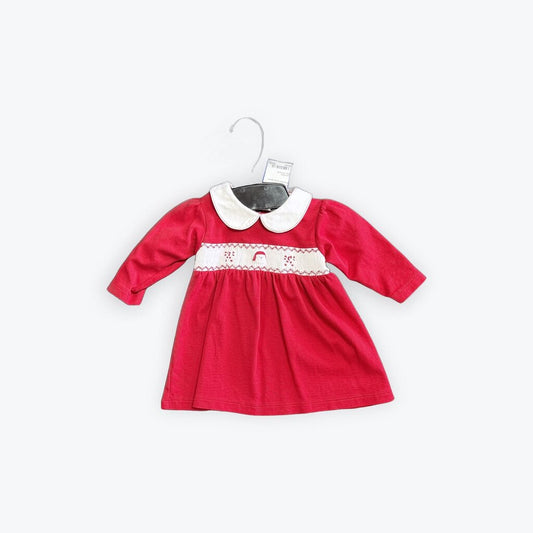 smocked santa dress