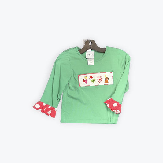 grinch smocked top