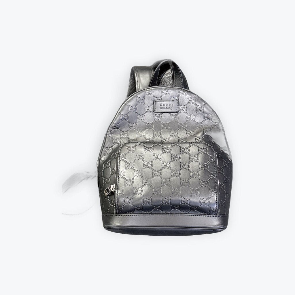 Authentic Gucci Signature leather backpack