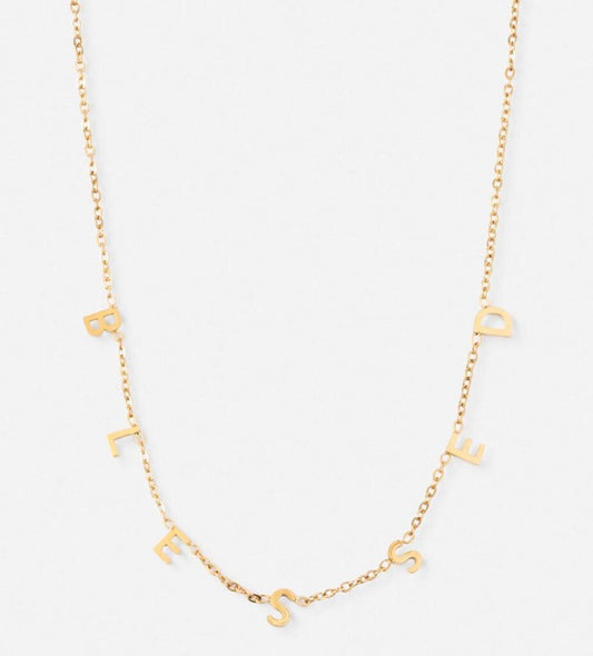 blessed elevated faith necklace