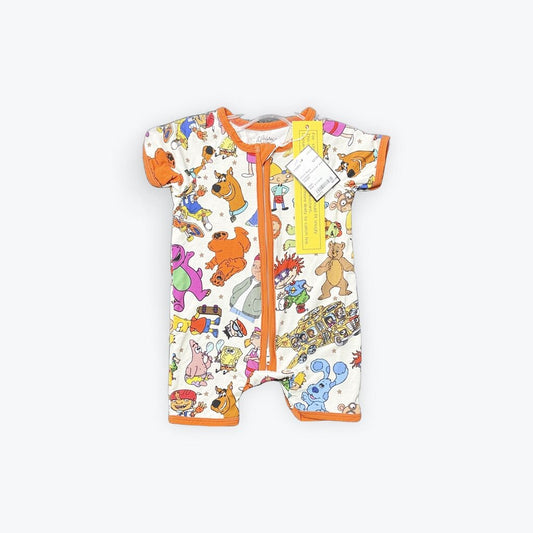 bamboo character short romper