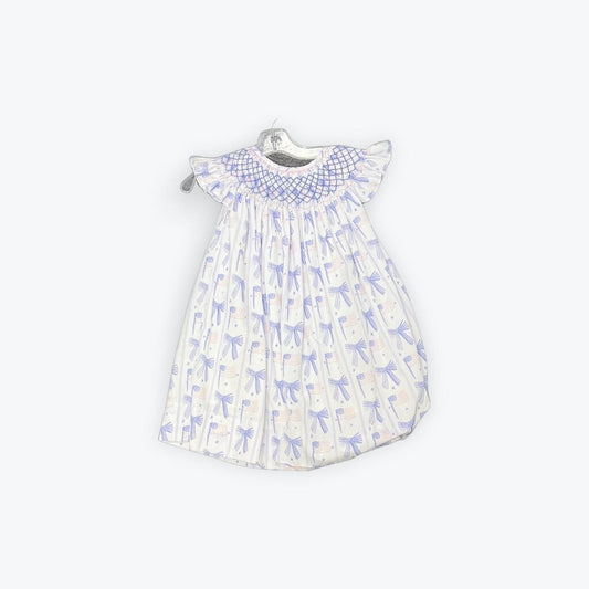 smocked flag dress