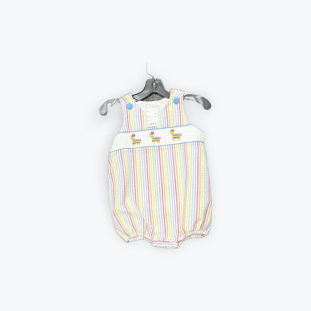 smocked cinco de myo romper