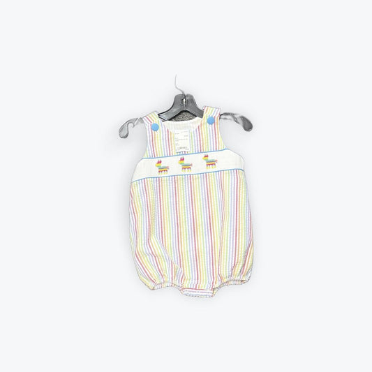 smocked cinco de myo romper