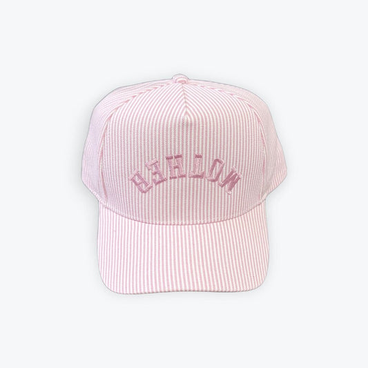 MOTHER STRIPE HAT PINK