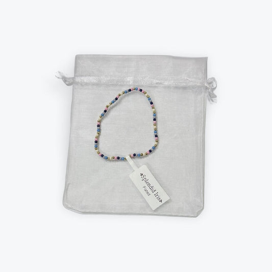 splendid iris bracelet blue navy pink will not tarnish styles may vary