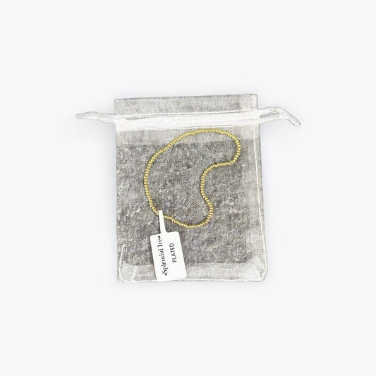 mini gold bead splendid iris bracelet will not tarnish