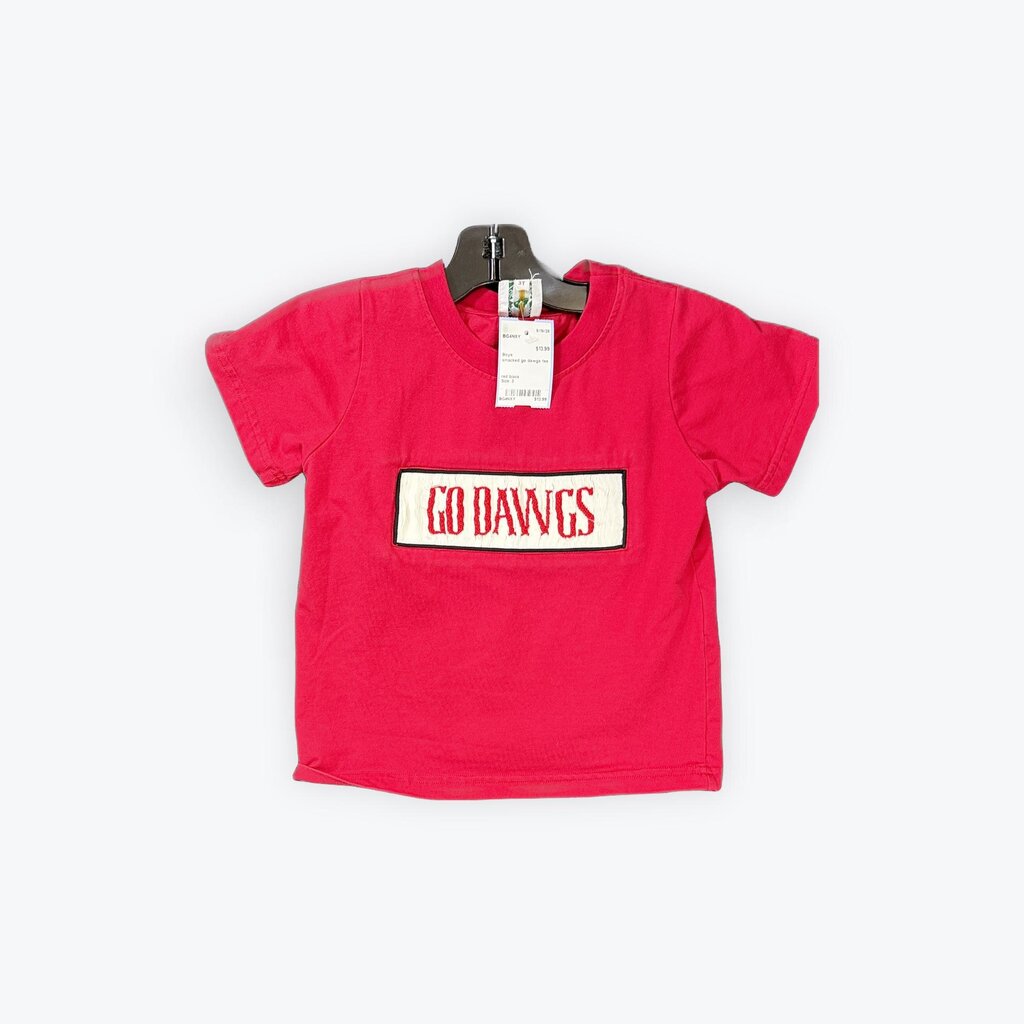 smocked go dawgs tee