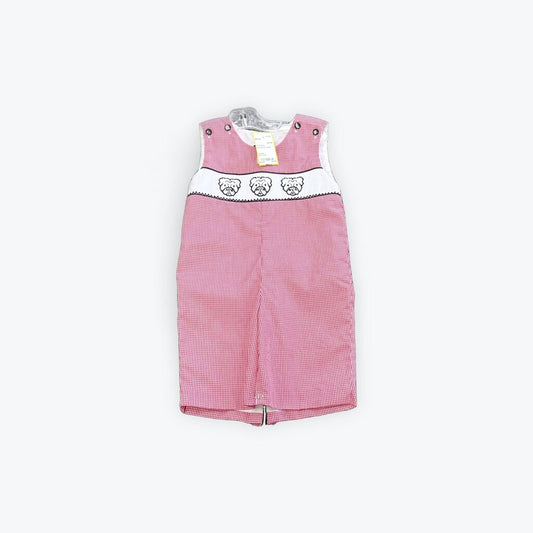 smocked GA romper