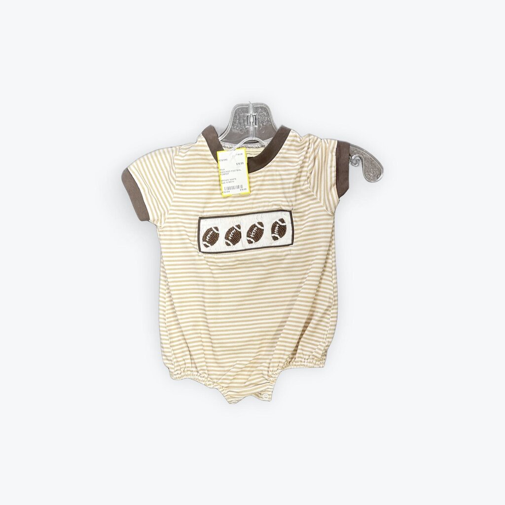 SMOCKED FOOTBAL ROMPER