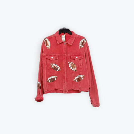 football sequin jacket